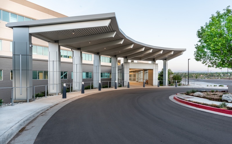 construction photographer near Denver, Thornton construction photography, North Suburban Medical Center, exterior photography Thornton