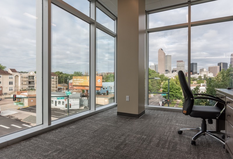 medical office construction photography Denver, Denver construction photography, Peak ENT