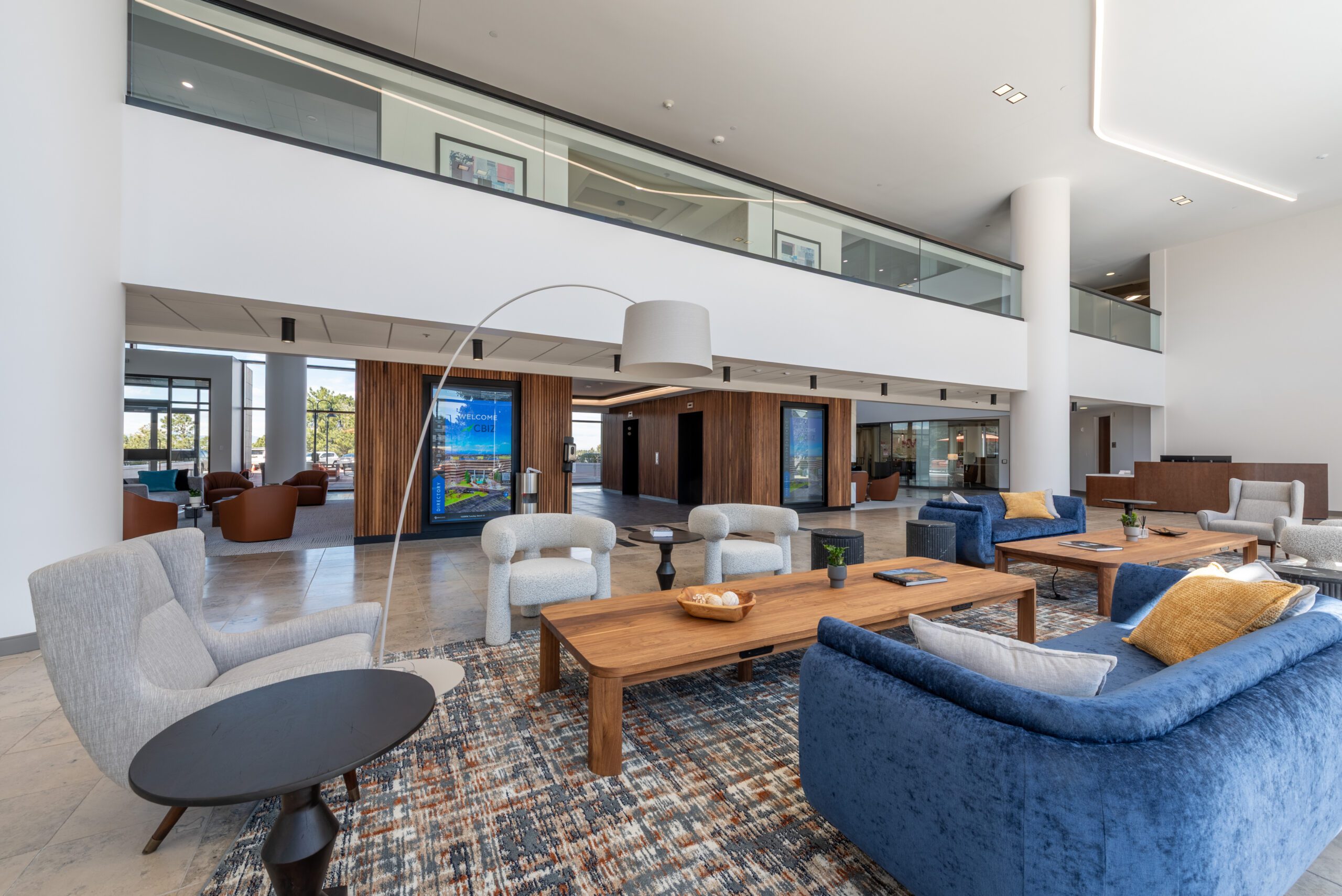 Cascade building lobby, office renovation photography