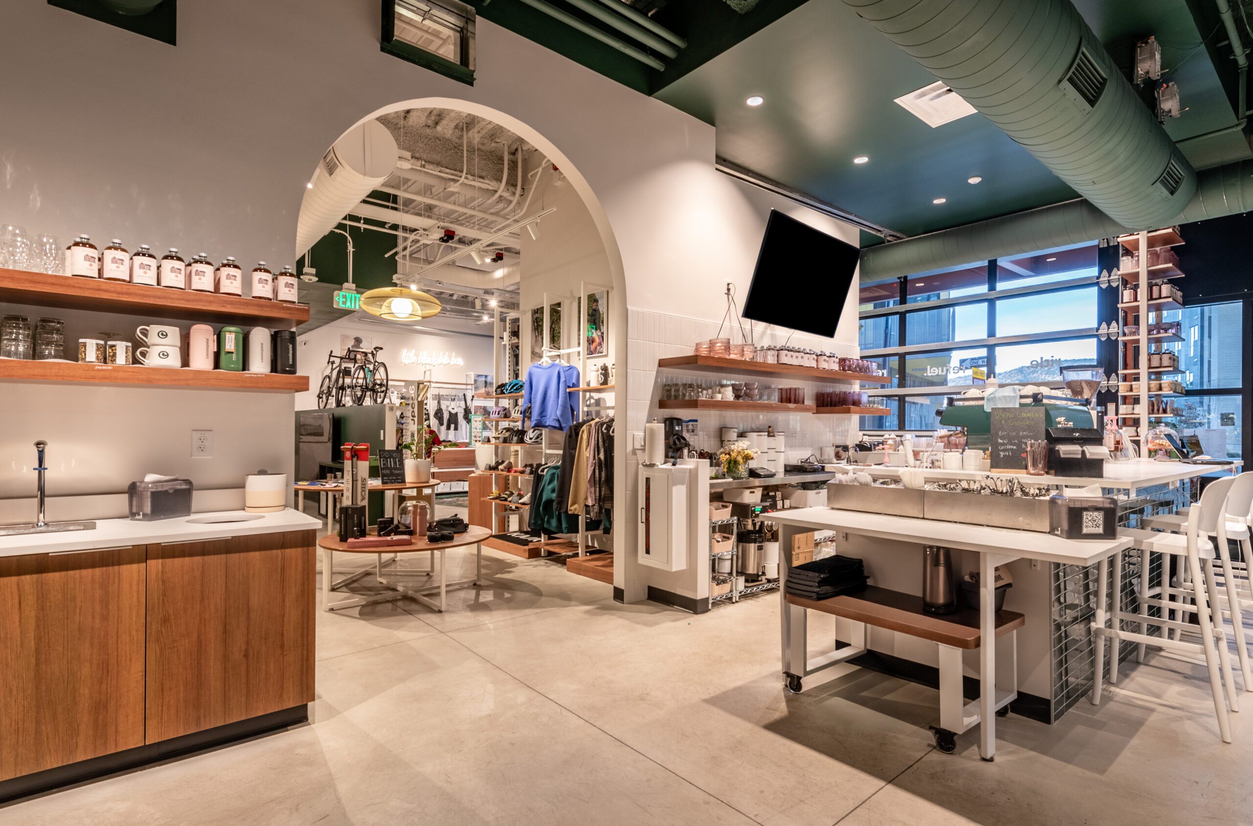 Cassiopeia bike shop, commercial interior photography